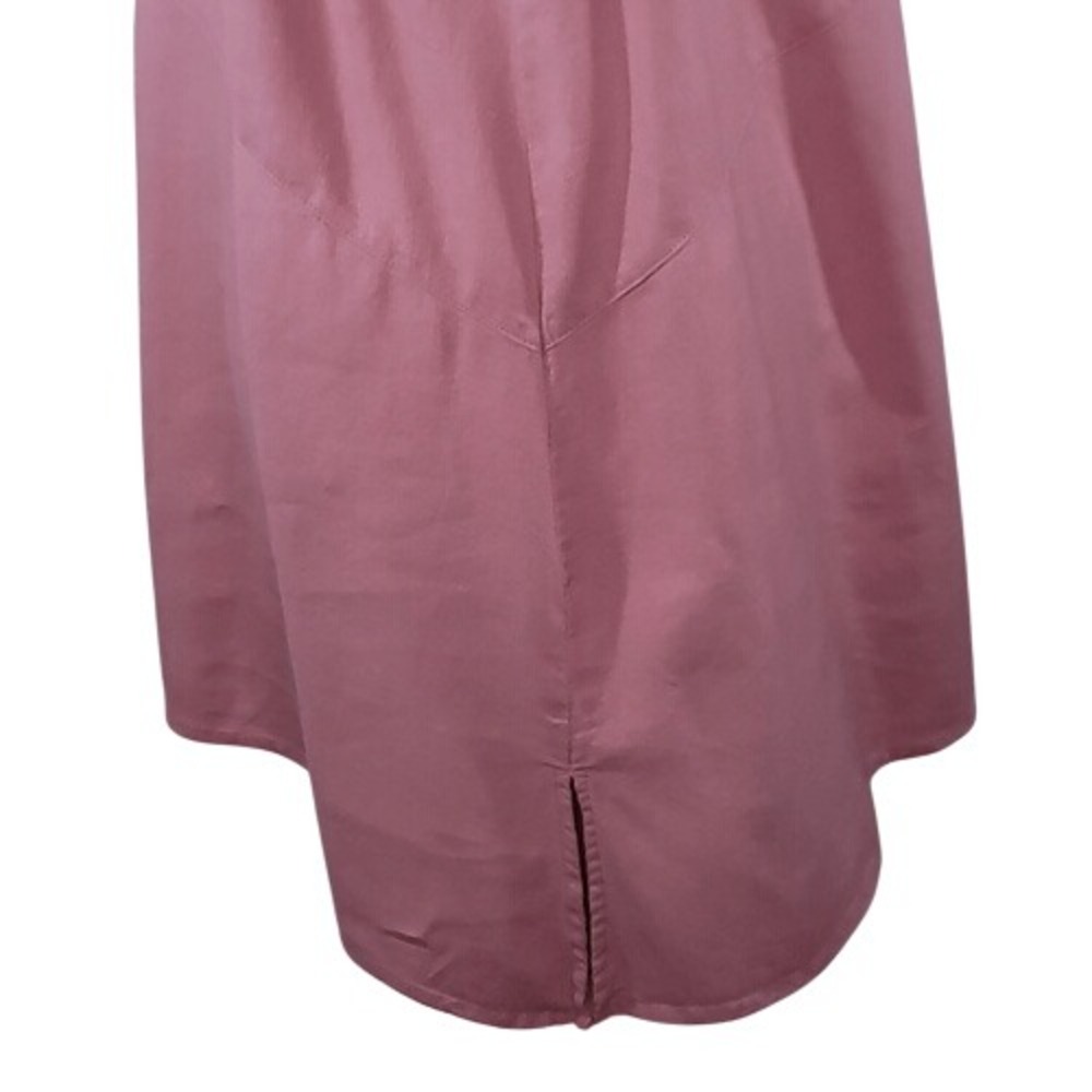 Ellos Dusty Pink V-Neck Short Sleeve Top - Picture 6 of 12